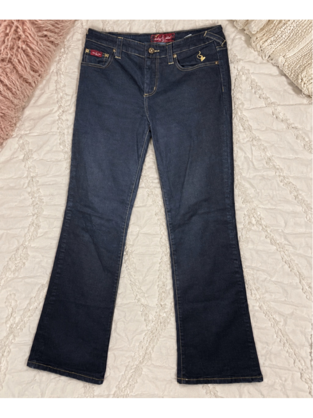 Y2K Baby Phat Dark Wash Flare Jeans - Size 9